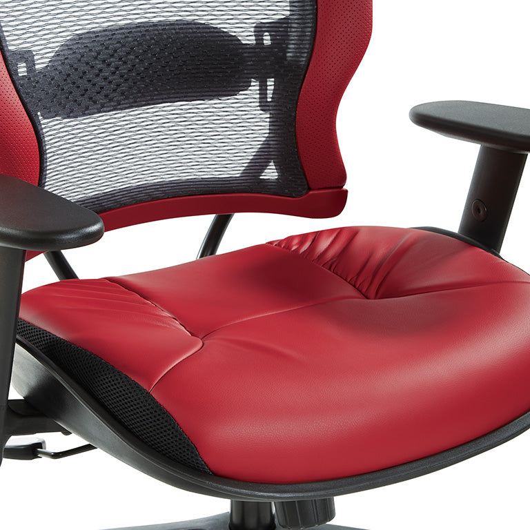 Dark Air Grid® Back and Dillon Silver Ion Technology* Seat Manager’s Chair with
Angled Adjustable Height Arms, Adjustable Lumbar Support and Angled Nylon Base