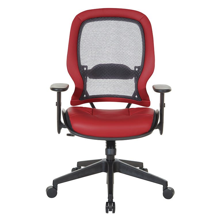 Dark Air Grid® Back and Dillon Silver Ion Technology* Seat Manager’s Chair with
Angled Adjustable Height Arms, Adjustable Lumbar Support and Angled Nylon Base