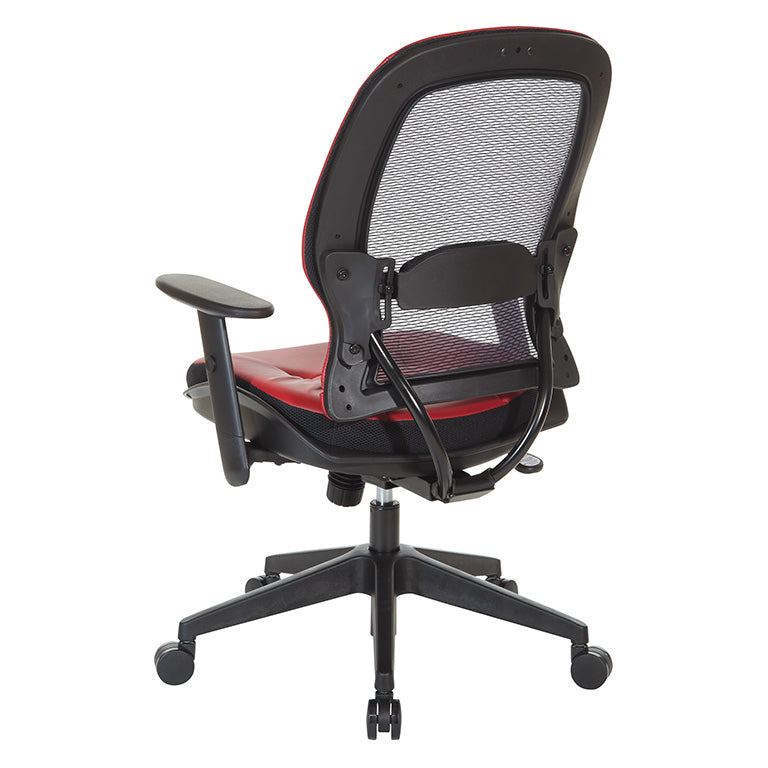 Dark Air Grid® Back and Dillon Silver Ion Technology* Seat Manager’s Chair with
Angled Adjustable Height Arms, Adjustable Lumbar Support and Angled Nylon Base
