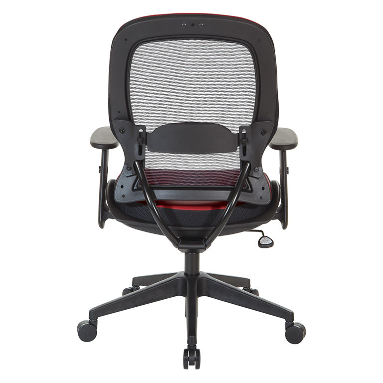 Dark Air Grid® Back and Dillon Silver Ion Technology* Seat Manager’s Chair with
Angled Adjustable Height Arms, Adjustable Lumbar Support and Angled Nylon Base