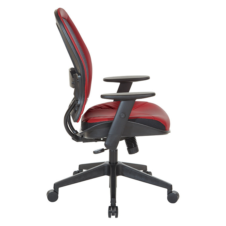 Dark Air Grid® Back and Dillon Silver Ion Technology* Seat Manager’s Chair with
Angled Adjustable Height Arms, Adjustable Lumbar Support and Angled Nylon Base