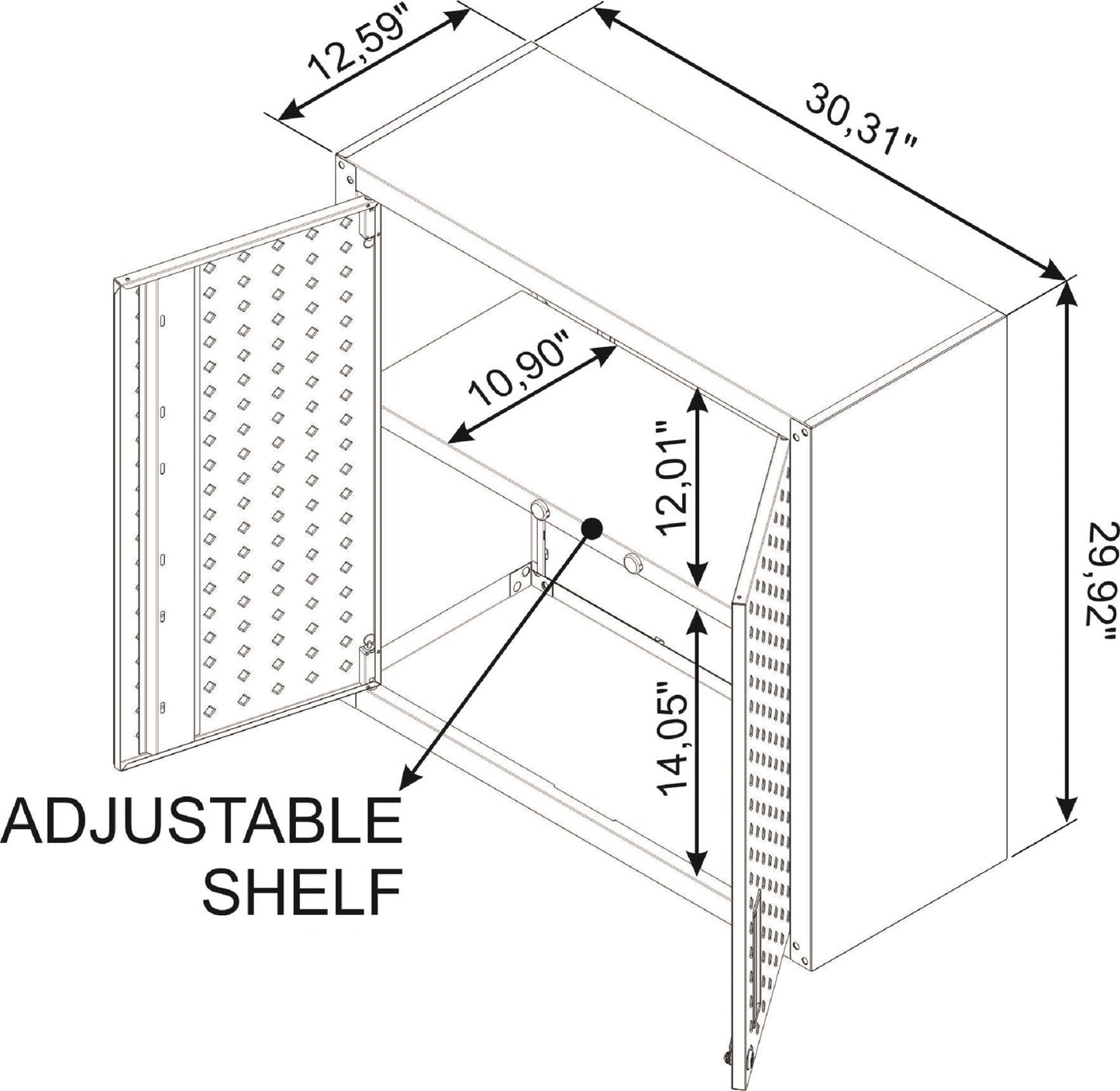 Manhattan Comfort Fortress Garage Cabinet