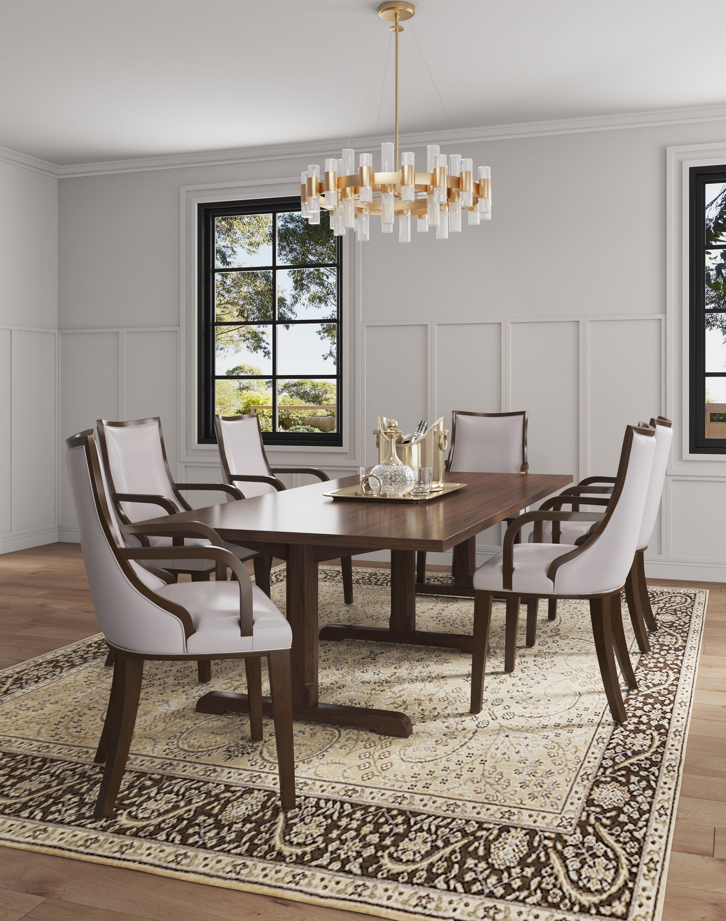 Manhattan Comfort 8-Piece Grand Dining Chairs