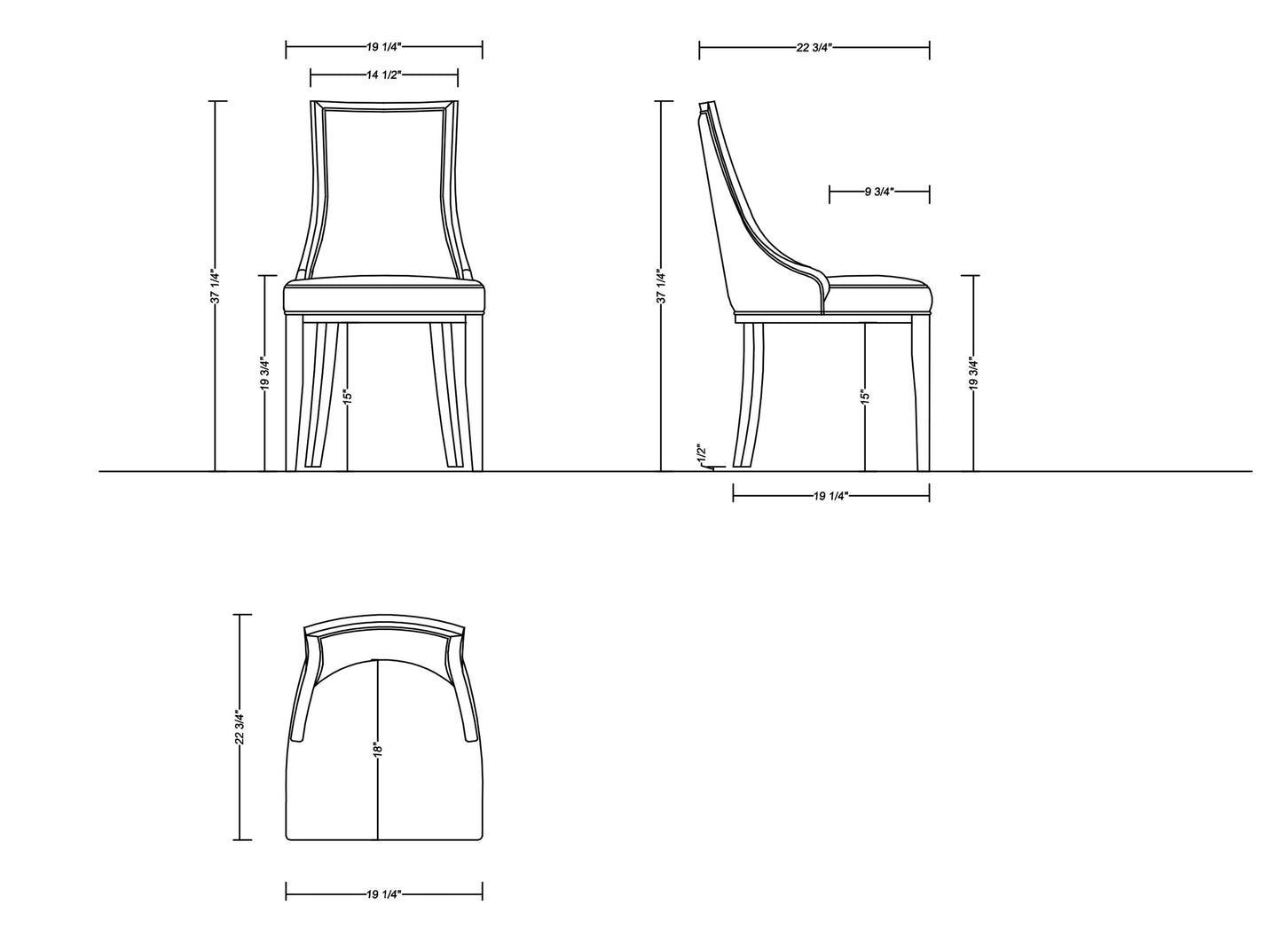 Manhattan Comfort 8-Piece Grand Dining Chairs