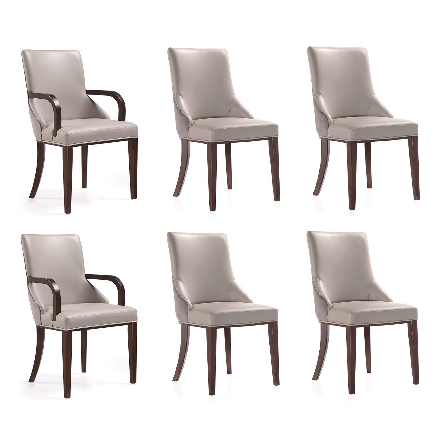 Manhattan Comfort 6-Piece Shubert Dining Chair Set