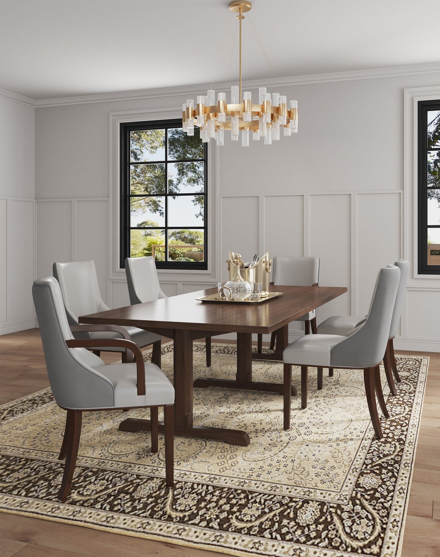 Manhattan Comfort 6-Piece Shubert Dining Chair Set