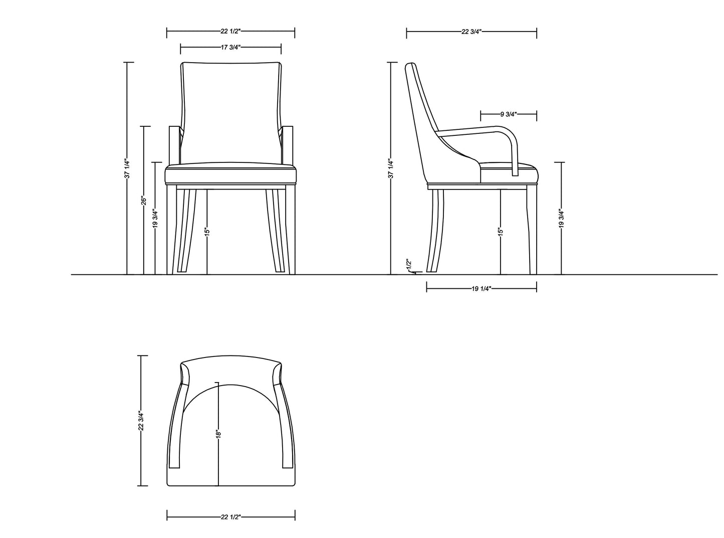 Manhattan Comfort 6-Piece Shubert Dining Chair Set