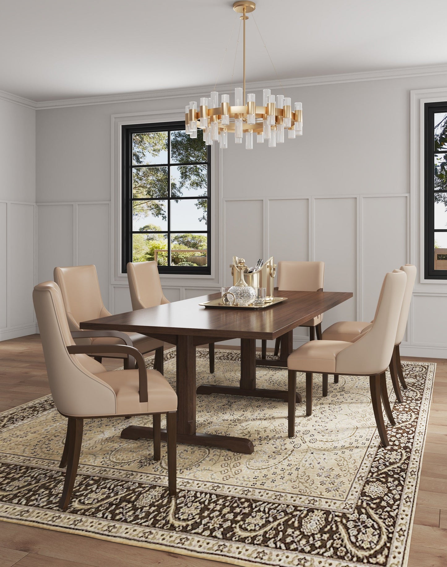 Manhattan Comfort 6-Piece Shubert Dining Chair Set