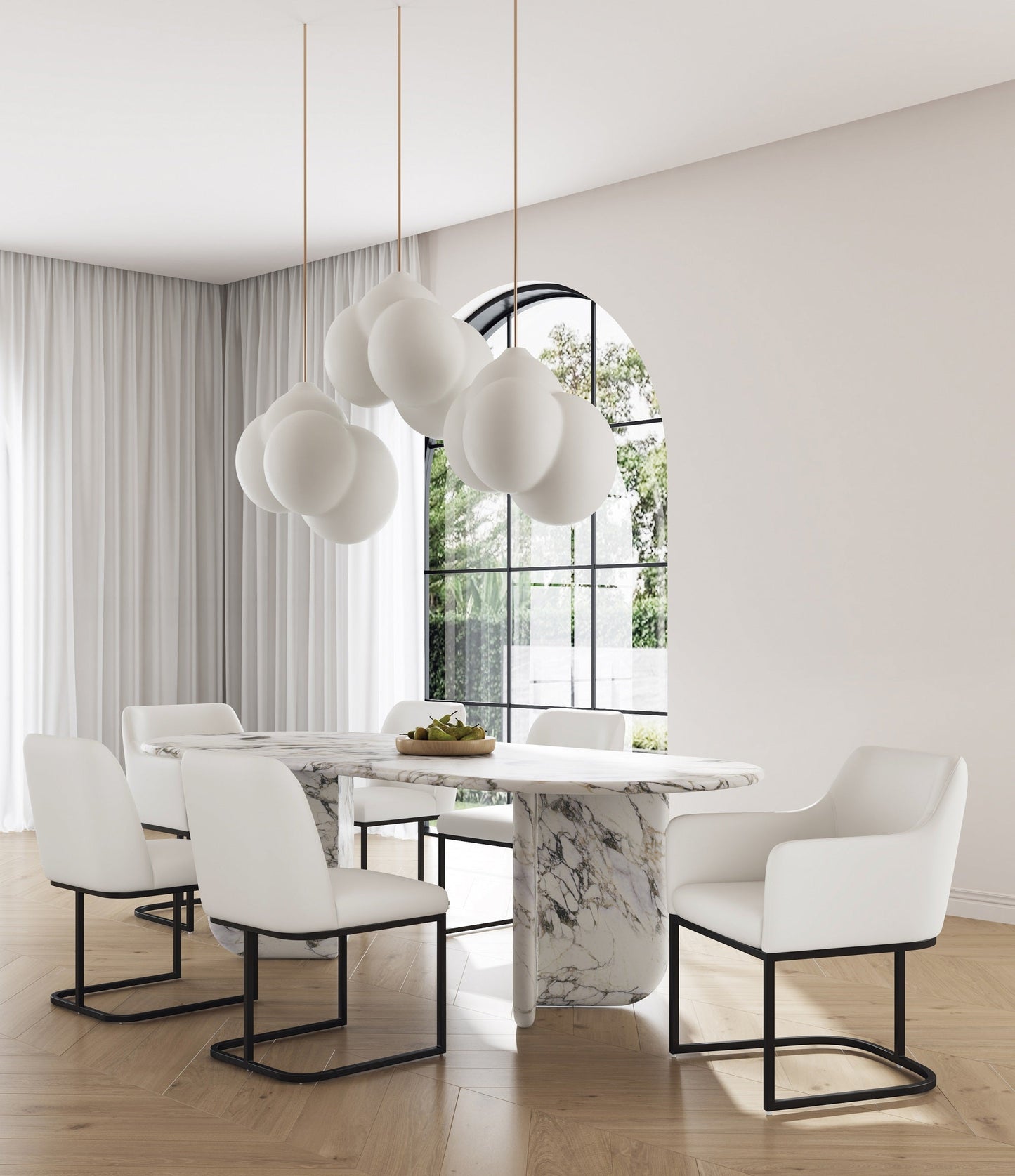 Manhattan Comfort 6-Piece Serena Dining Set