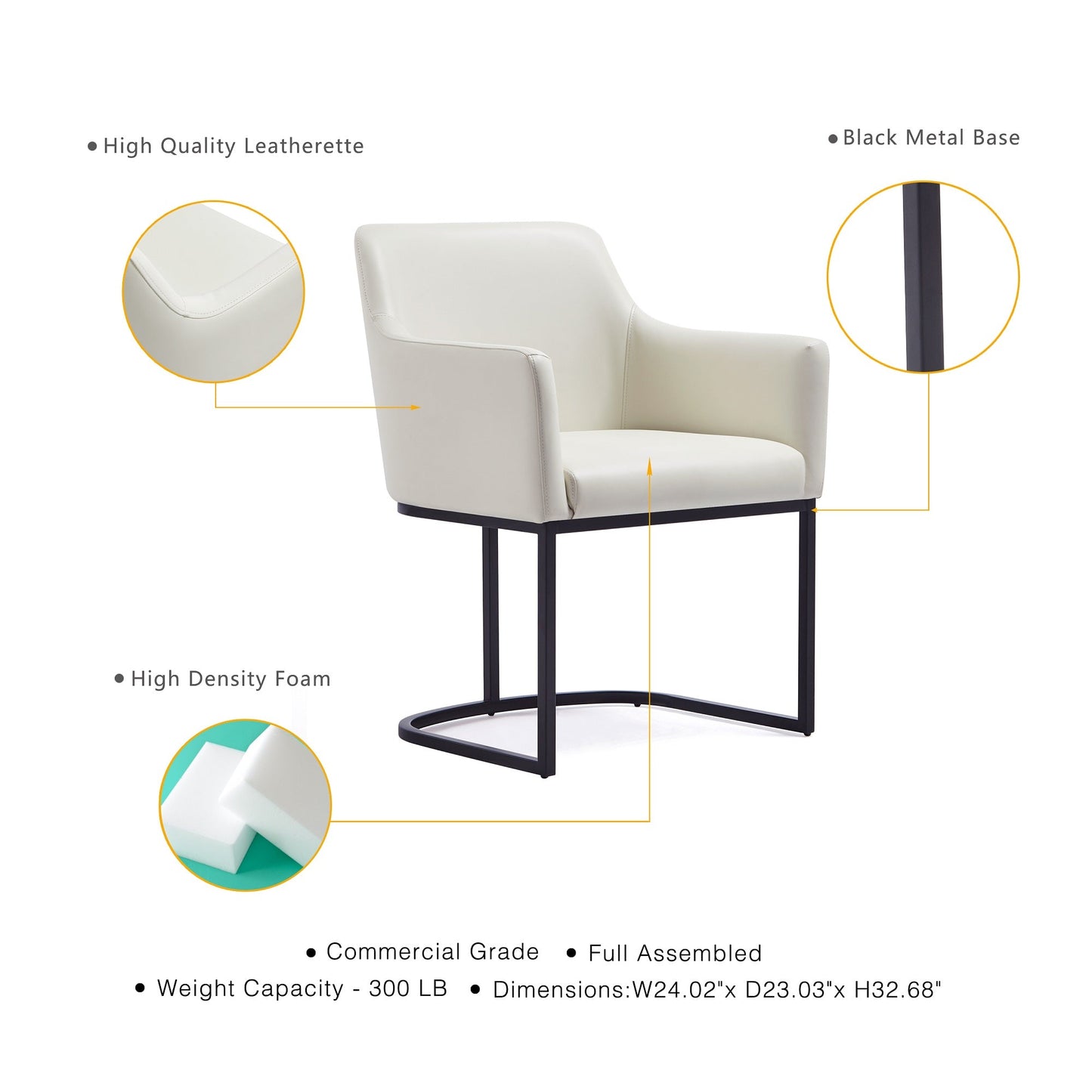 Manhattan Comfort 6-Piece Serena Dining Set