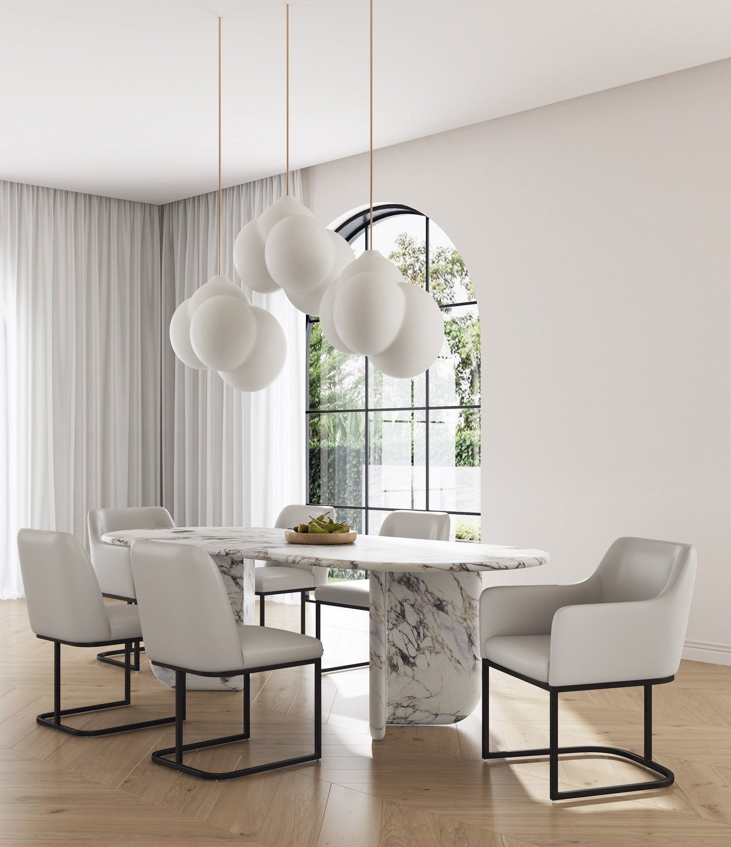 Manhattan Comfort 6-Piece Serena Dining Set