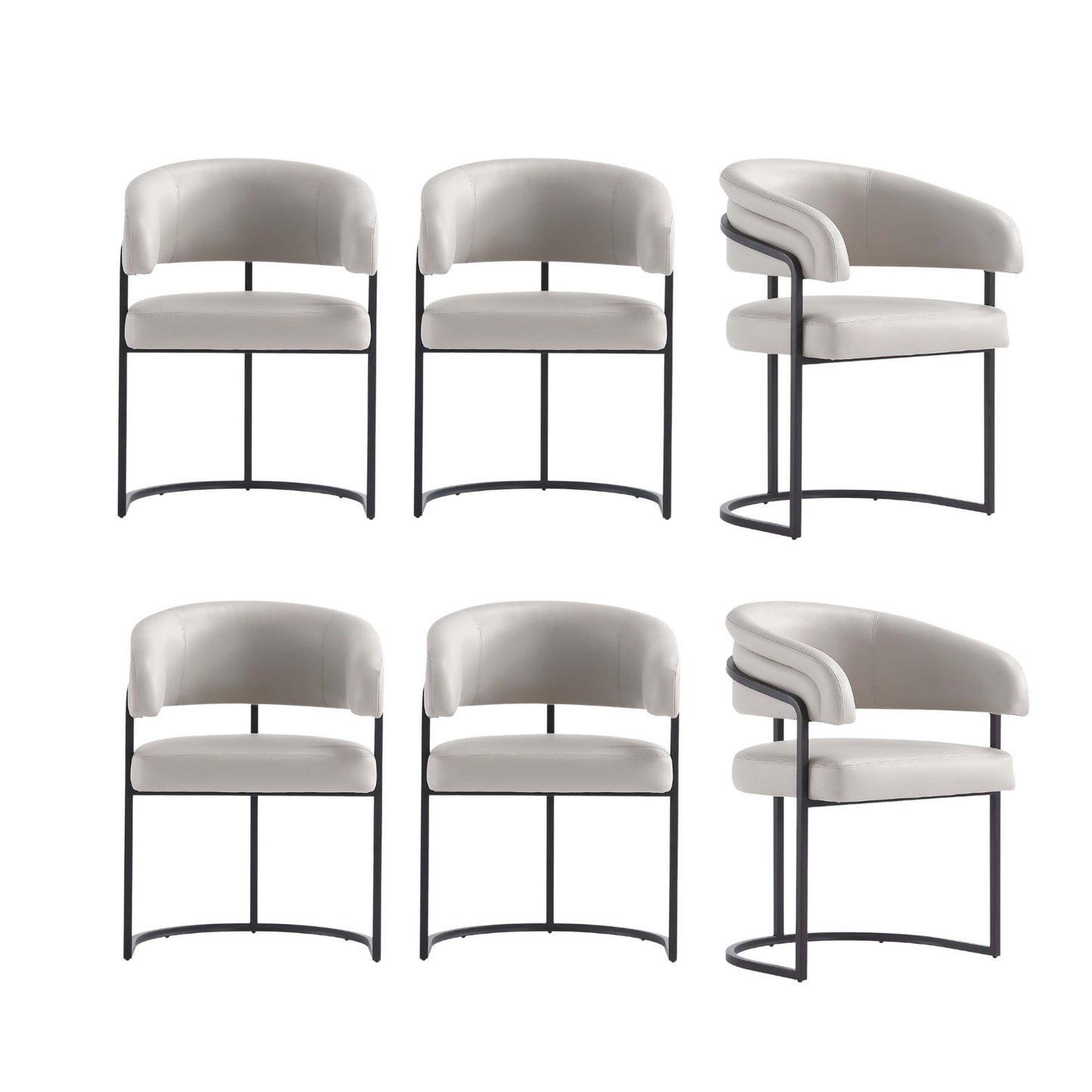 Manhattan Comfort Augusta Dining Chair - Set of 6