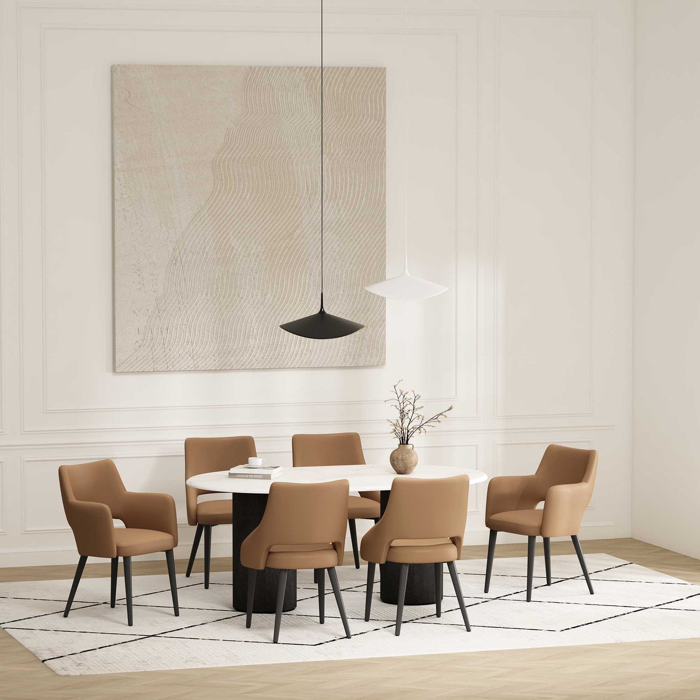 Manhattan Comfort 6-Piece Tremont Dining Chair