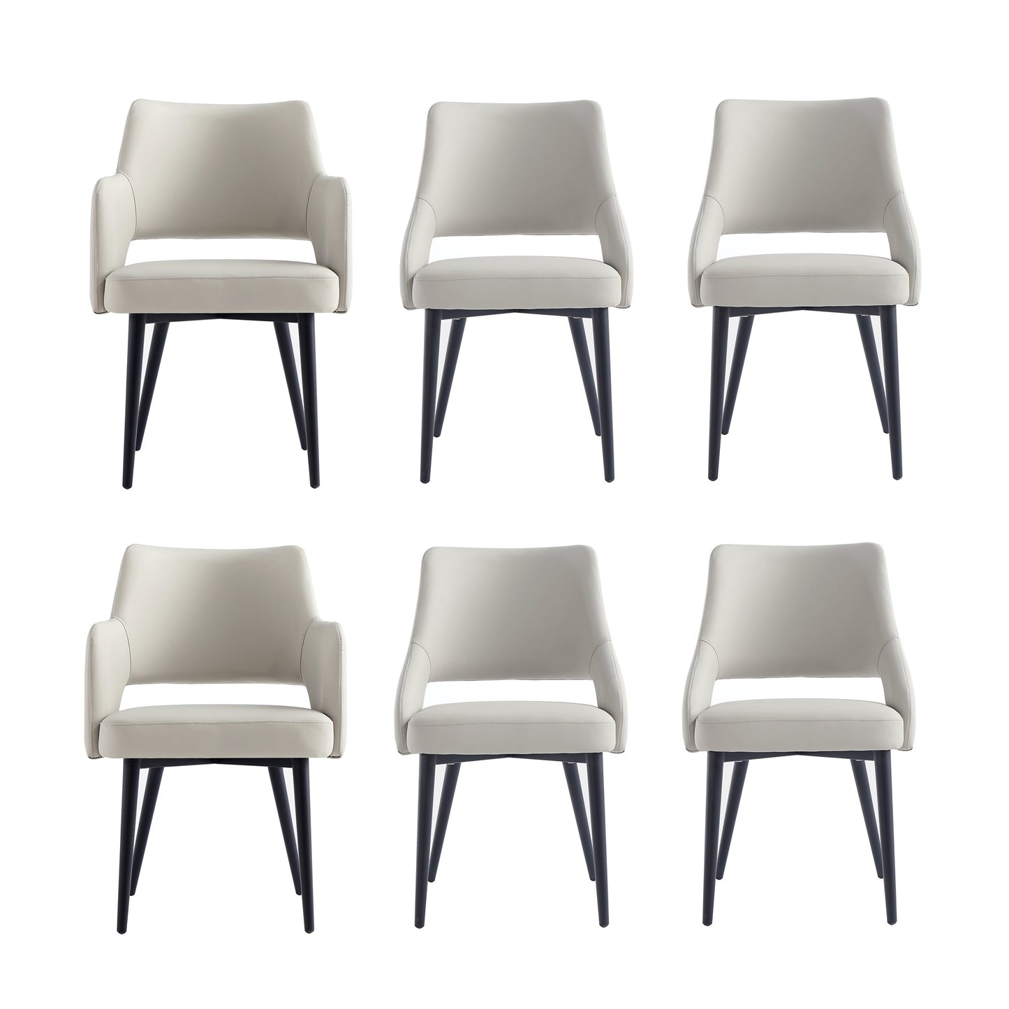 Manhattan Comfort 6-Piece Tremont Dining Chair