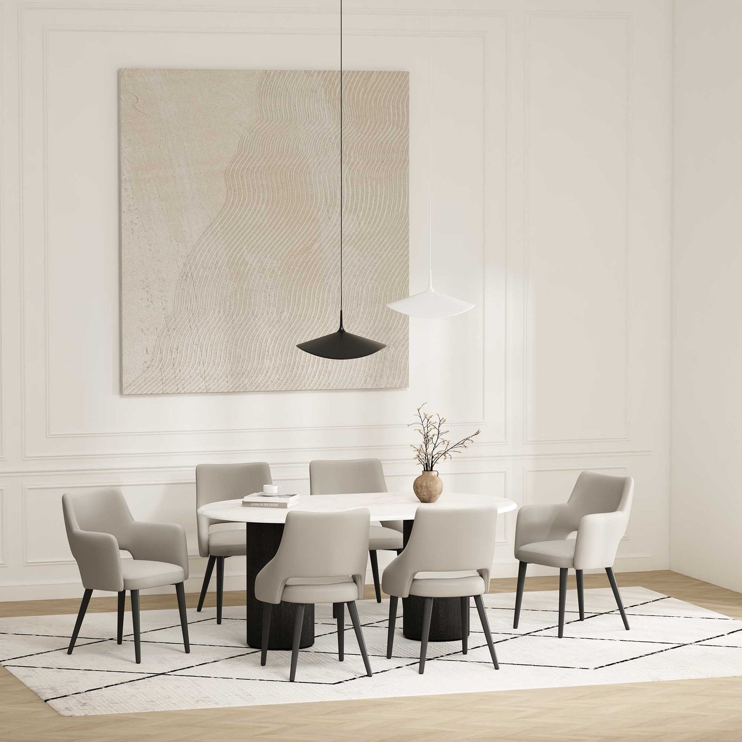 Manhattan Comfort 6-Piece Tremont Dining Chair