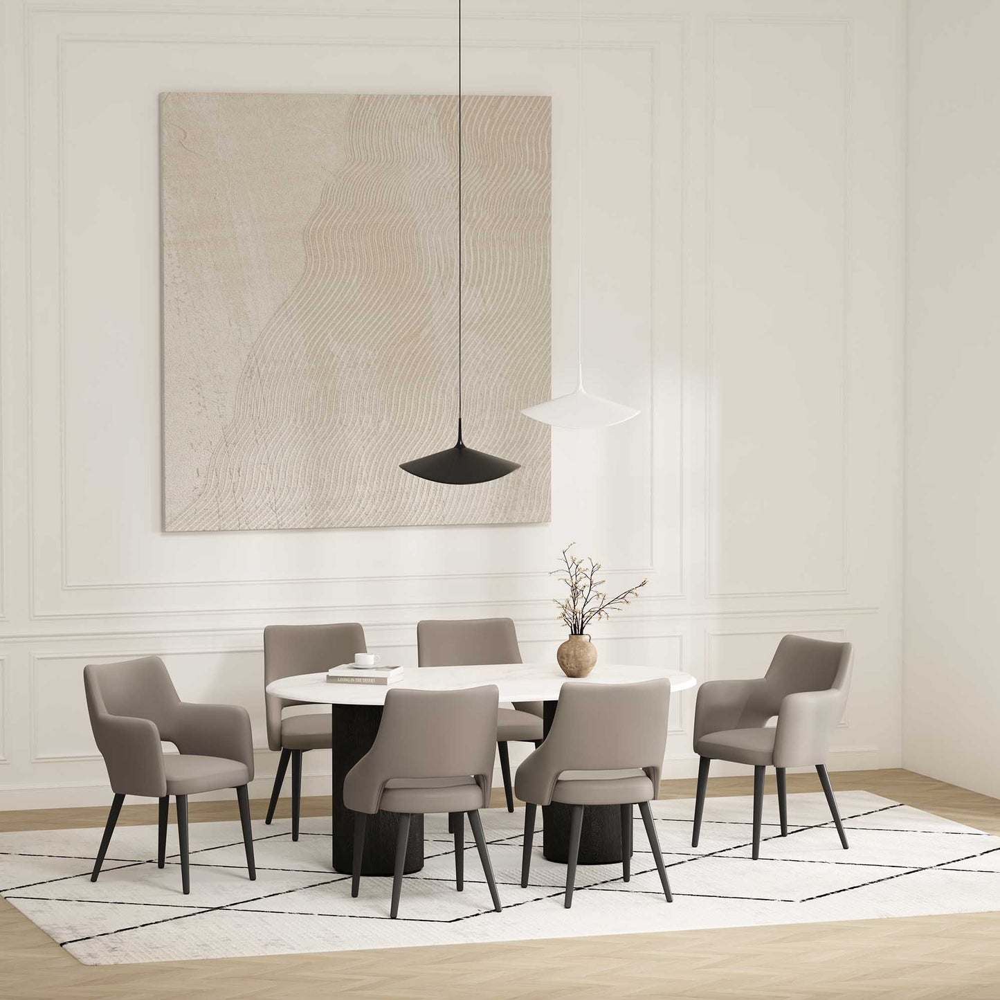 Manhattan Comfort 6-Piece Tremont Dining Chair
