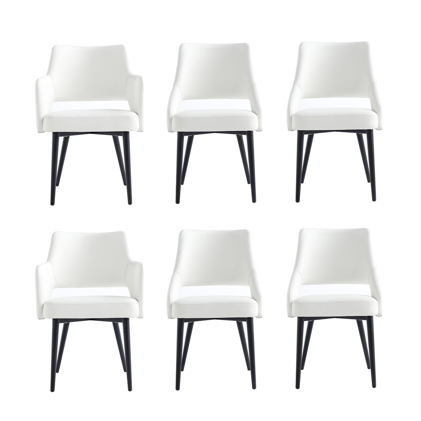 Manhattan Comfort 6-Piece Tremont Dining Chair