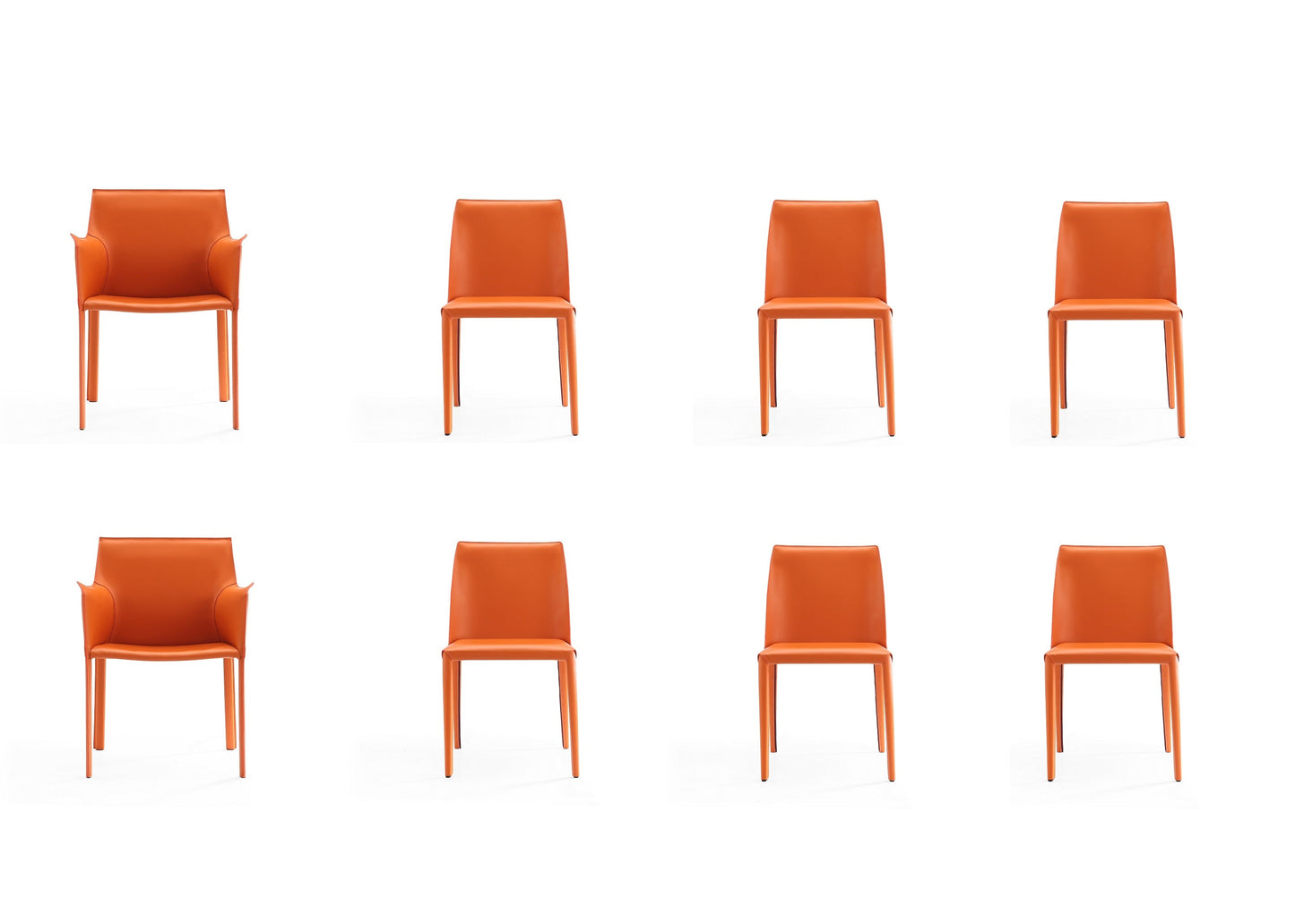 Manhattan Comfort 8-Piece Paris Dining Chairs