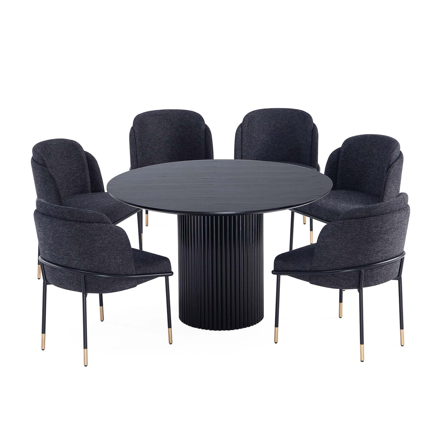 Manhattan Comfort 7-Piece Flor and Hathaway Dining
