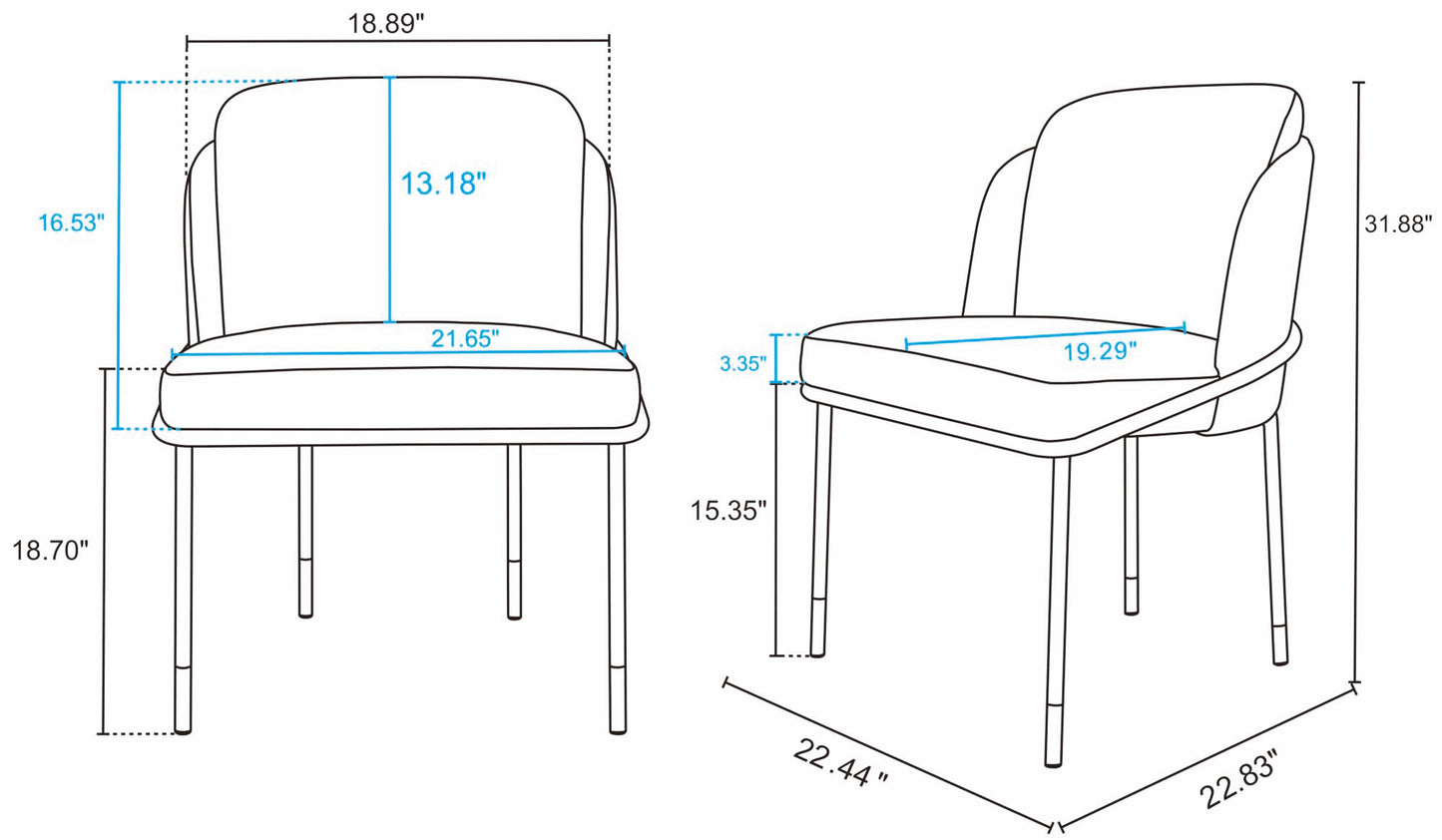 Manhattan Comfort 7-Piece Flor and Hathaway Dining
