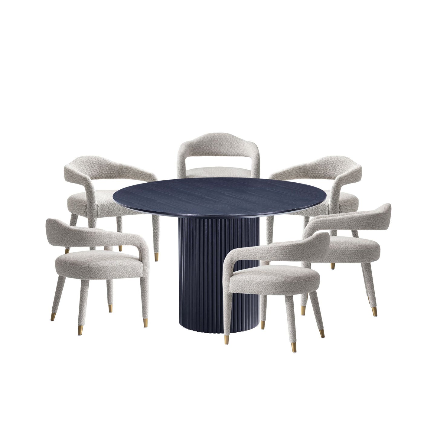Manhattan Comfort 7-Piece Aspen and Hathaway Dining