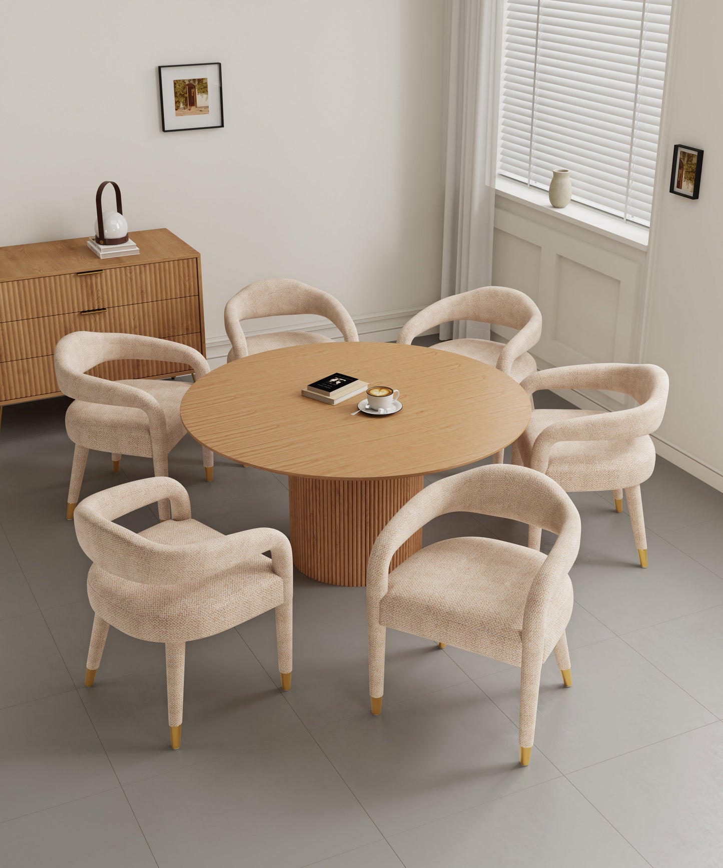 Manhattan Comfort 7-Piece Aspen and Hathaway Dining