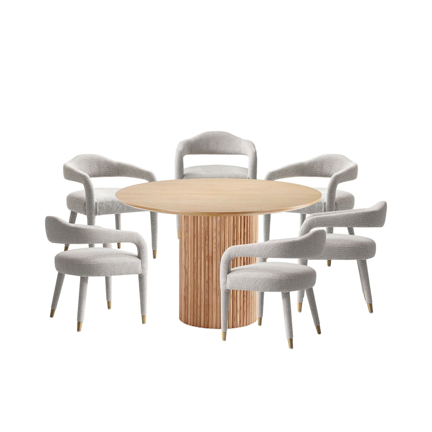 Manhattan Comfort 7-Piece Aspen and Hathaway Dining