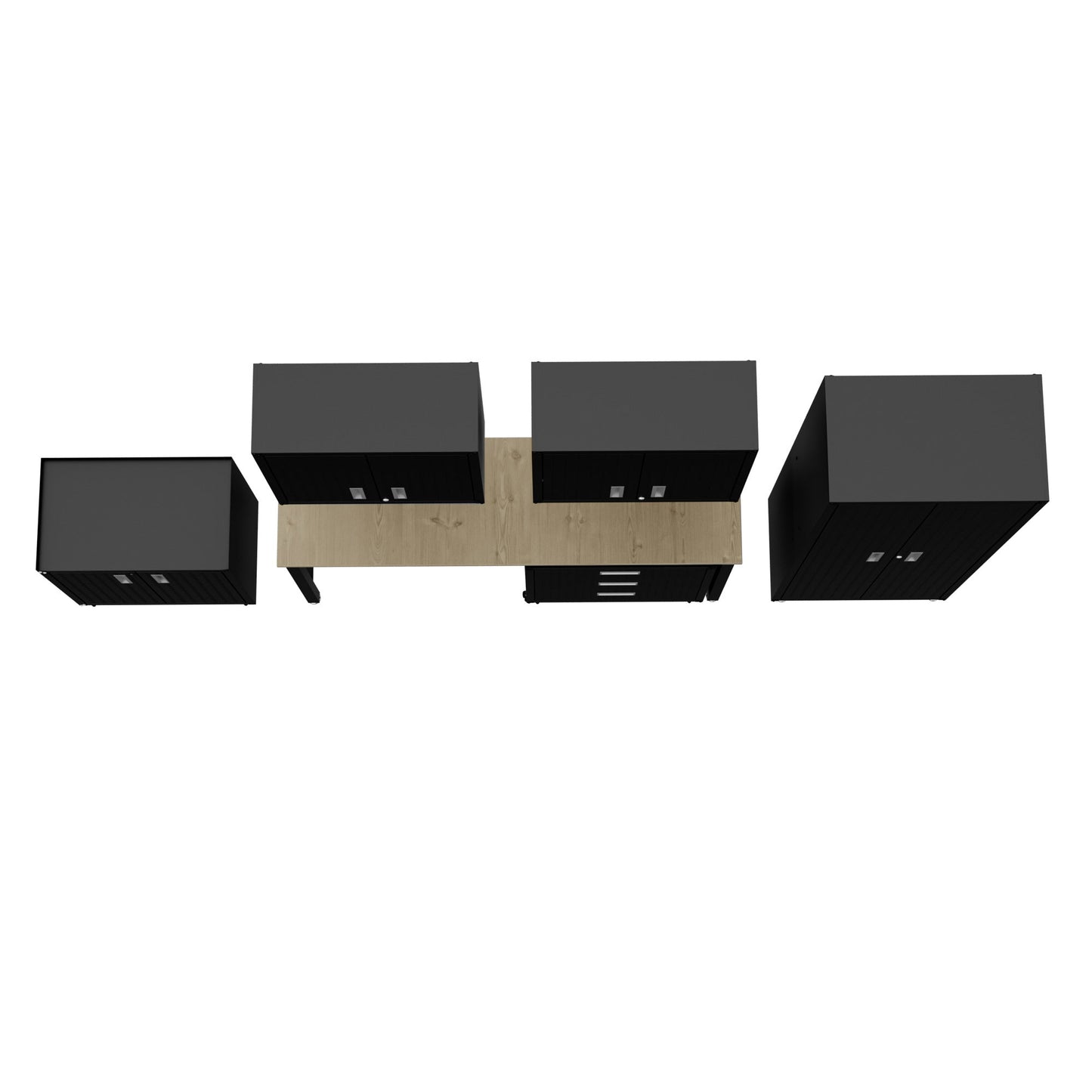 Manhattan Comfort 6-Piece Fortress Garage Set