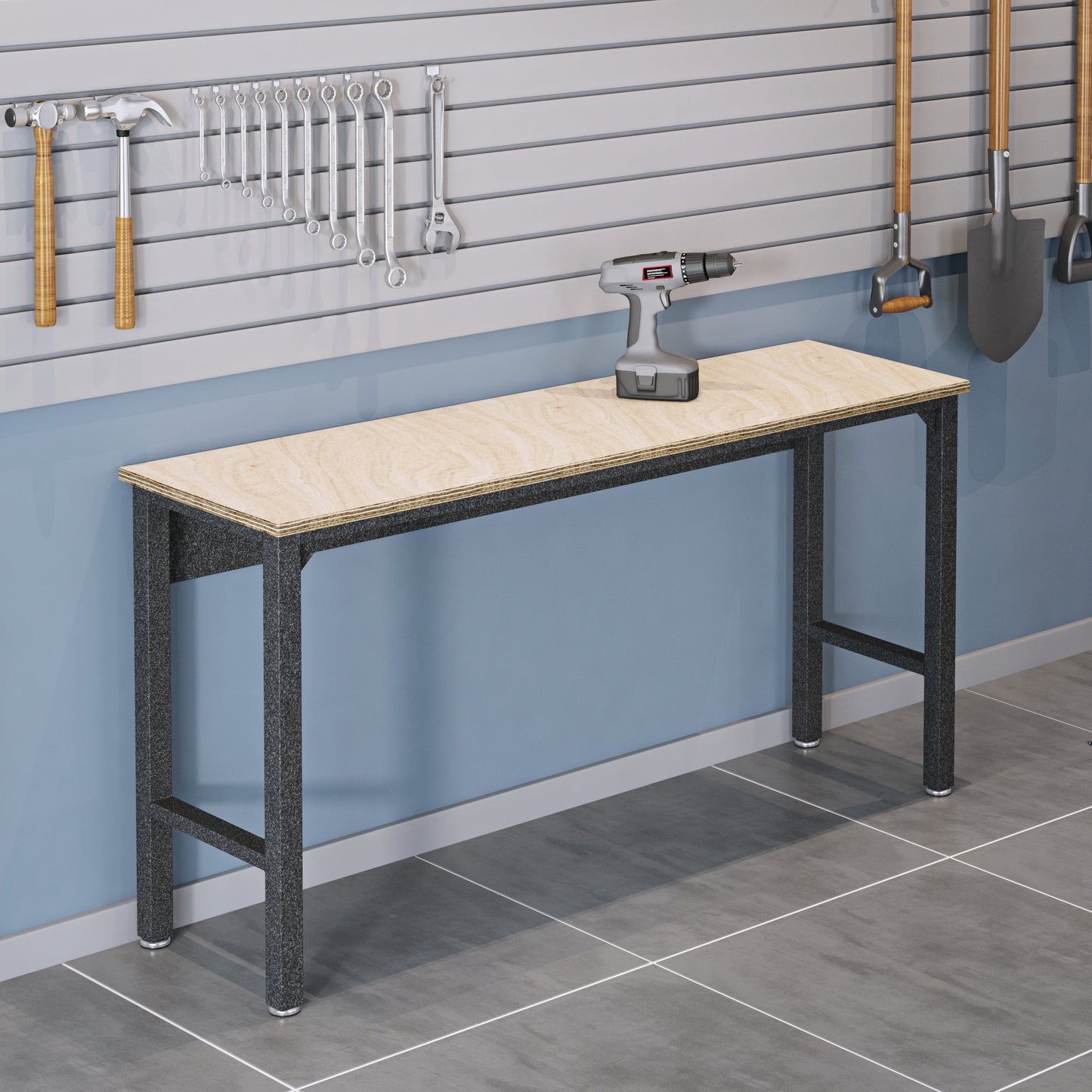 Manhattan Comfort Fortress Garage Table