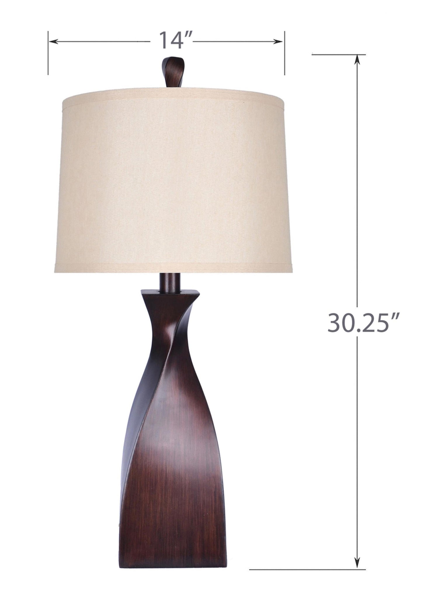 Majestic Office Furniture 30" Polyresin Table Lamp - Set of 2