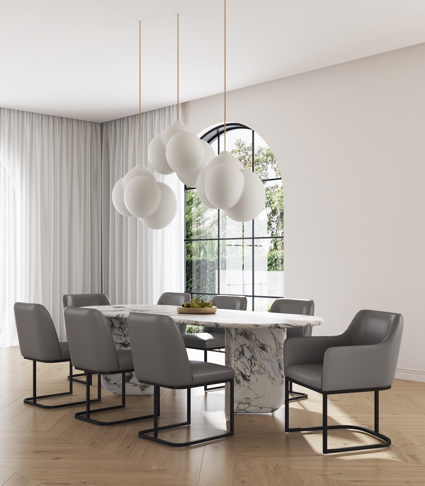 Manhattan Comfort 8-Piece Serena Dining Set