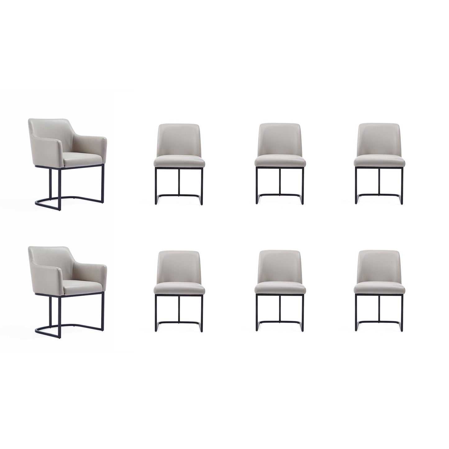 Manhattan Comfort 8-Piece Serena Dining Set