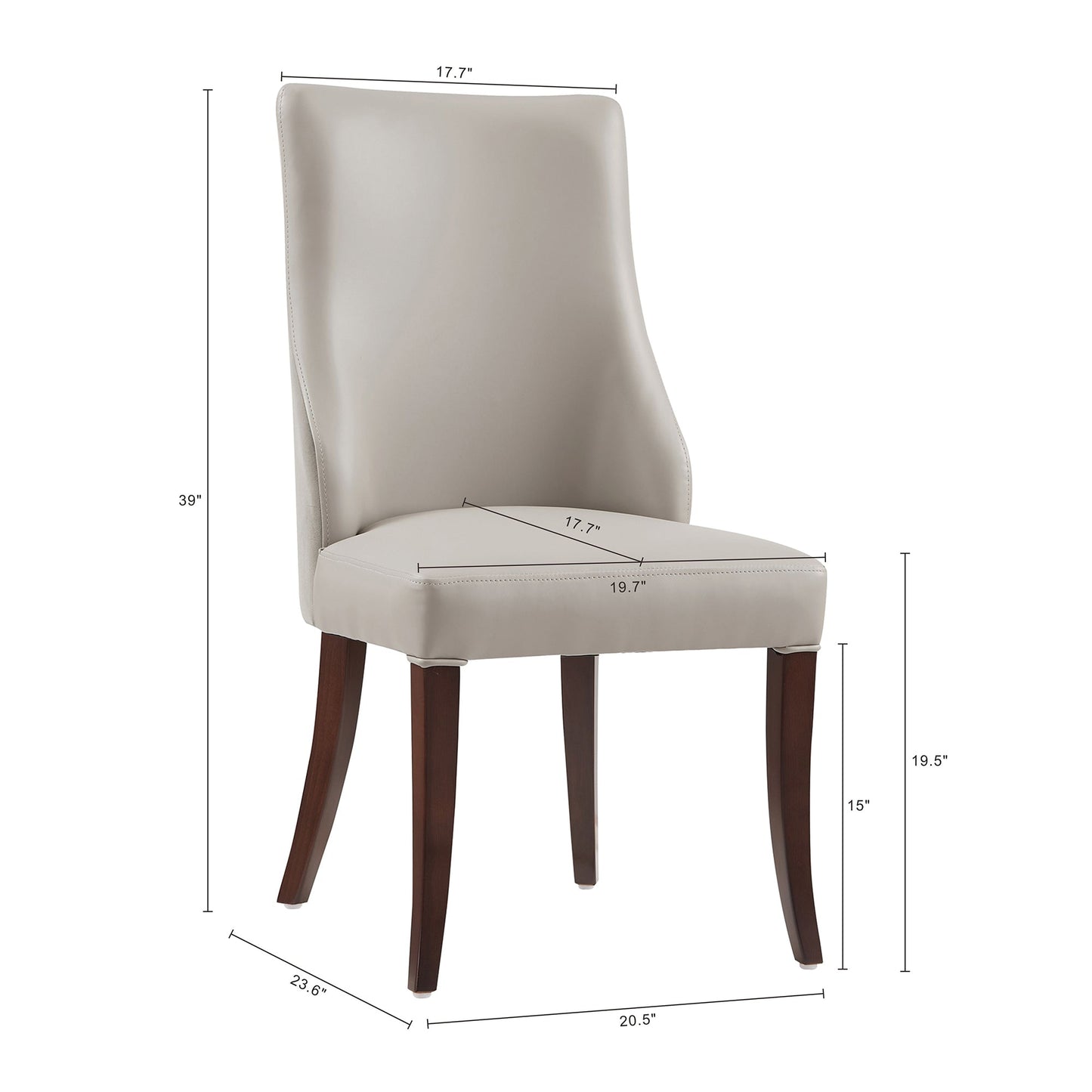 Manhattan Comfort 8-Piece Connie Dining Chair and Arm Chair