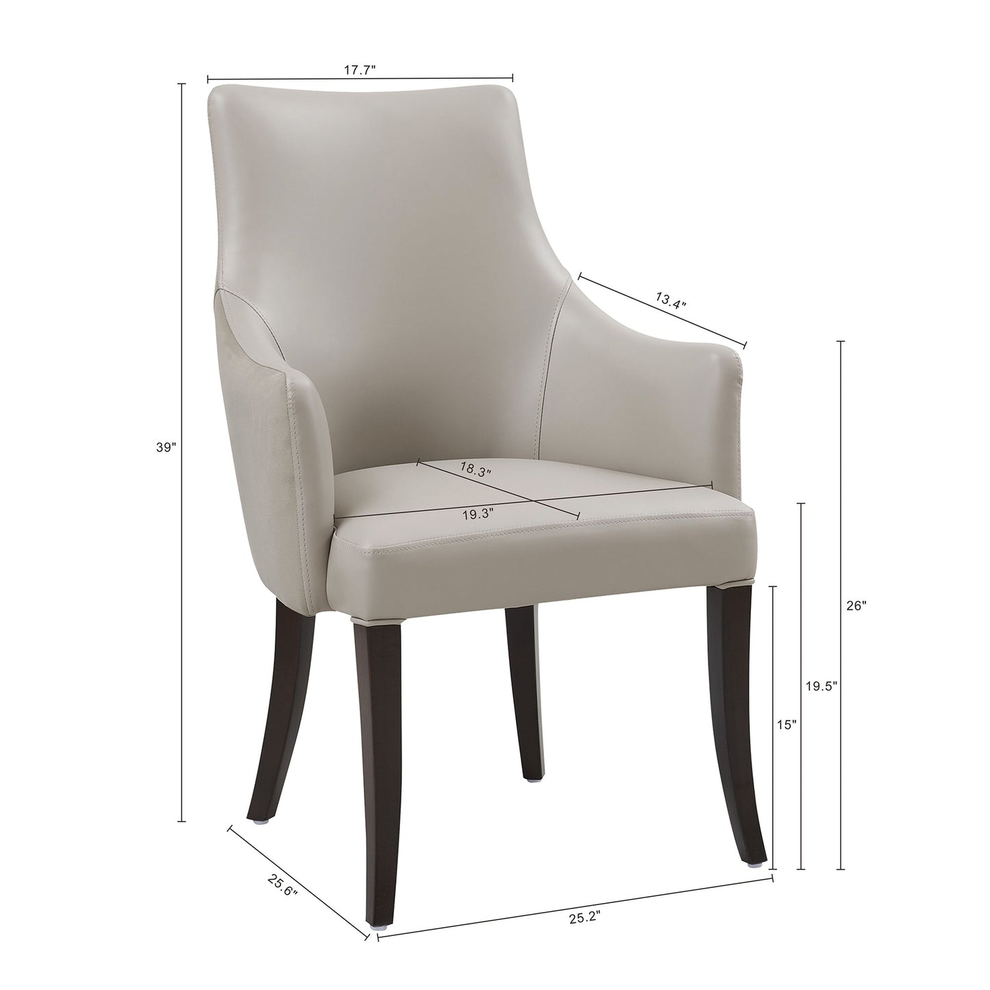 Manhattan Comfort 8-Piece Connie Dining Chair and Arm Chair