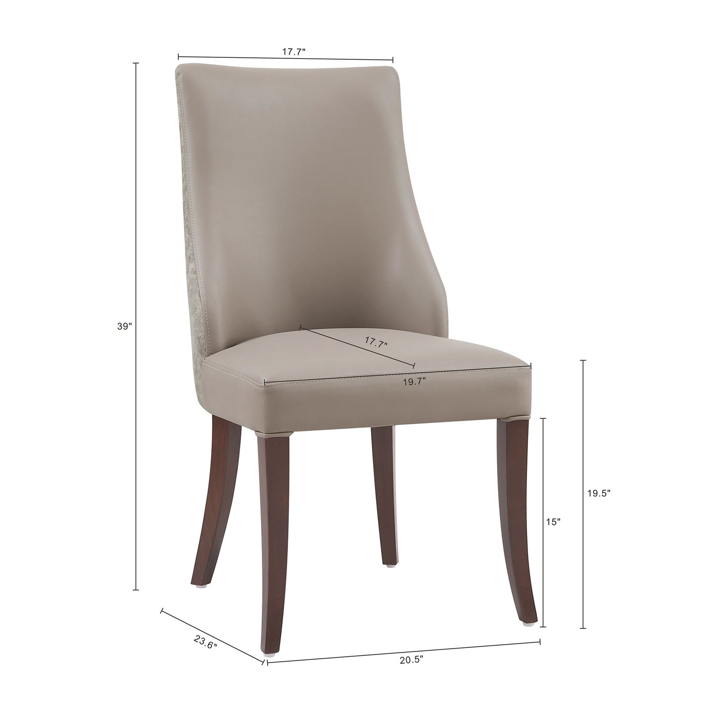 Manhattan Comfort 8-Piece Connie Dining Chair and Arm Chair