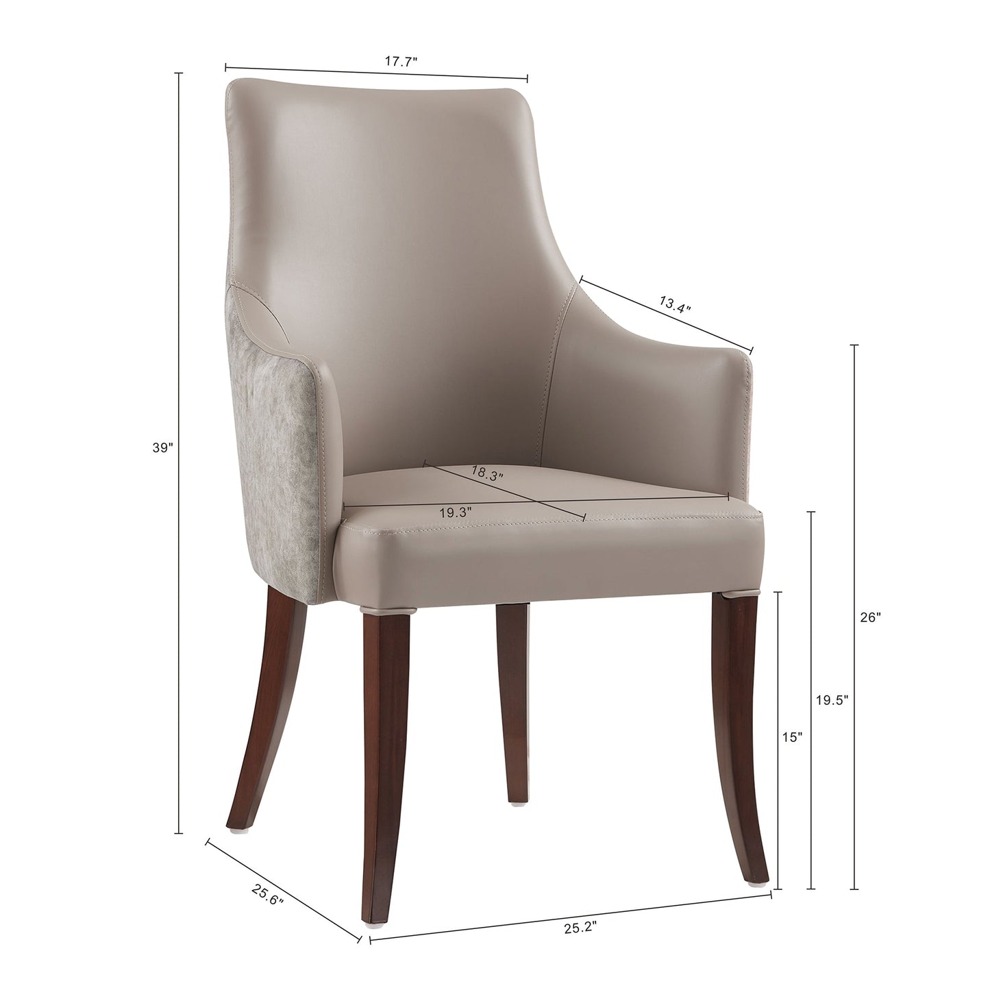Manhattan Comfort 8-Piece Connie Dining Chair and Arm Chair
