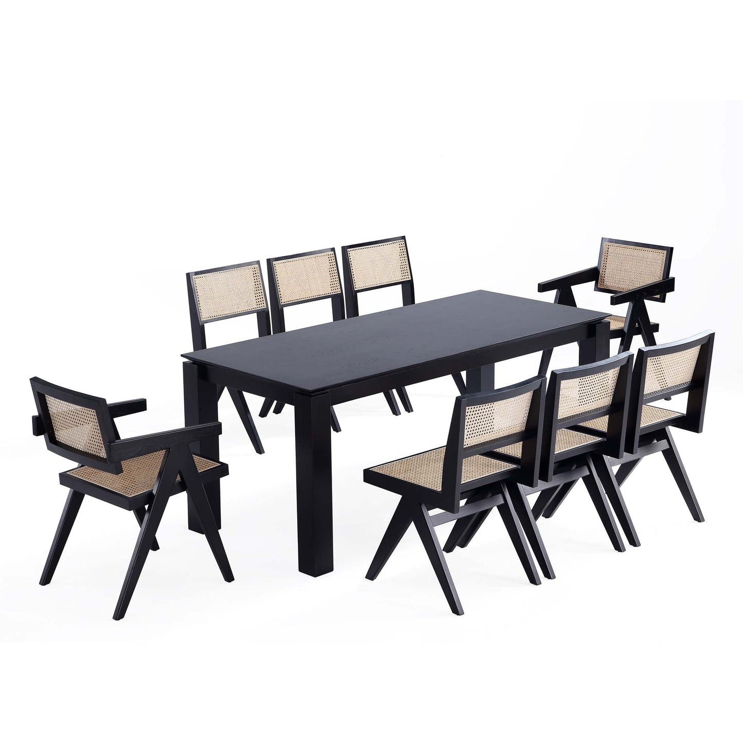 Manhattan Comfort 9-Piece Hamlet and Rockaway Dining