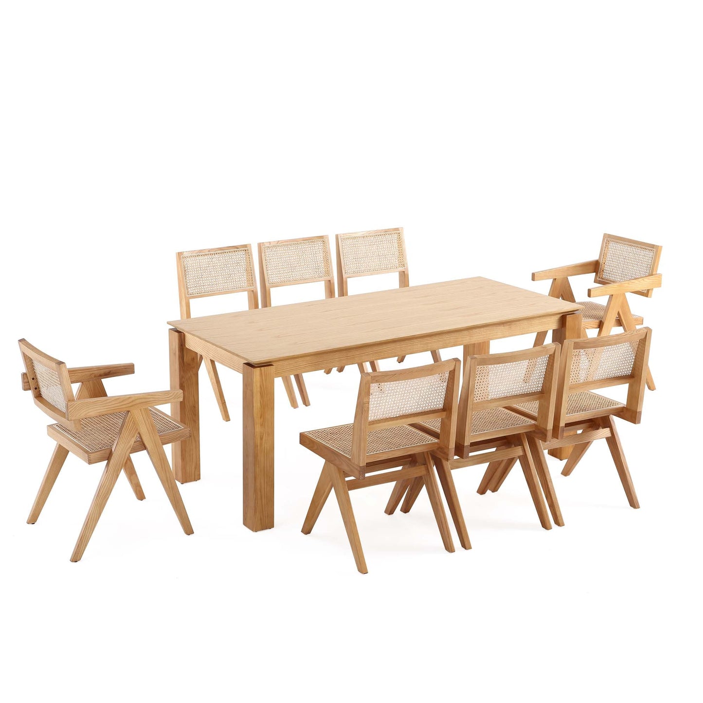 Manhattan Comfort 9-Piece Hamlet and Rockaway Dining