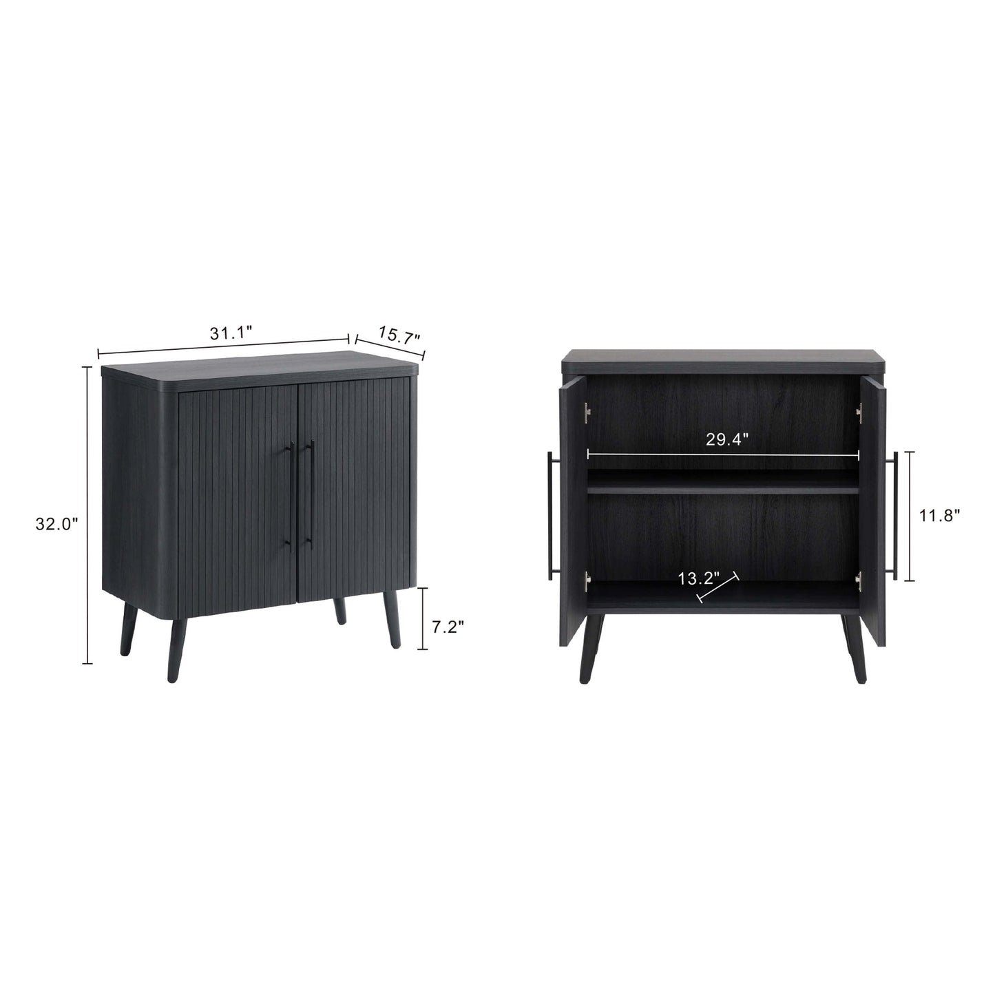 Manhattan Comfort Jodie 31.1" Accent Cabinet