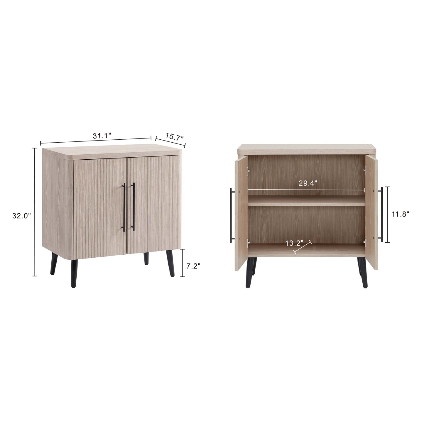 Manhattan Comfort Jodie 31.1" Accent Cabinet