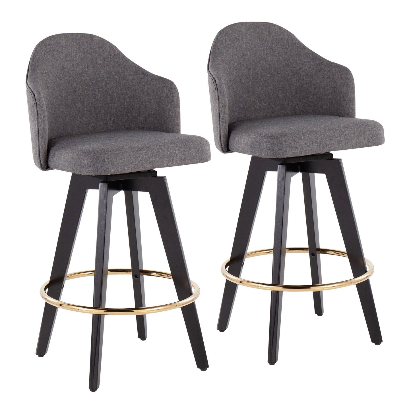 Majestic Office Furniture 26" Fixed-Height Counter Stool - Set of 2