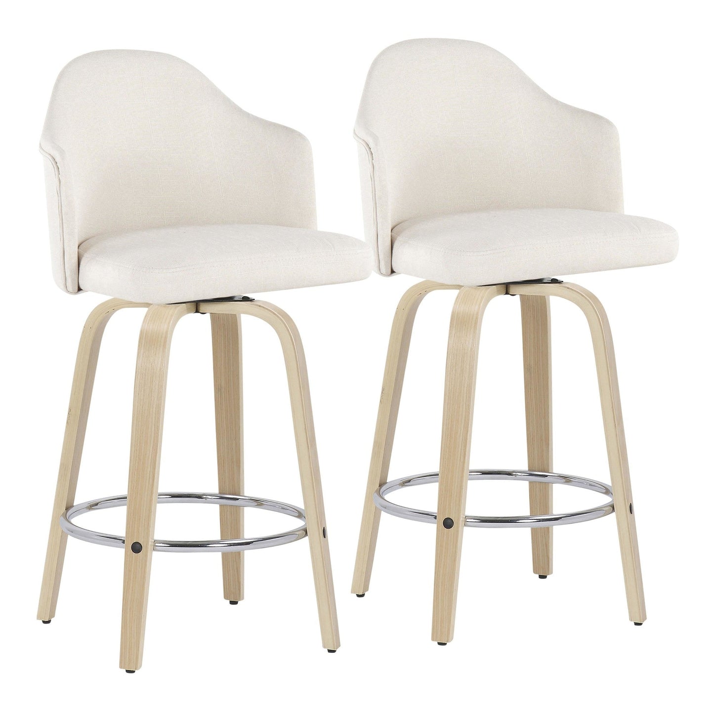 Majestic Office Furniture 26" Fixed-Height Counter Stool - Set of 2