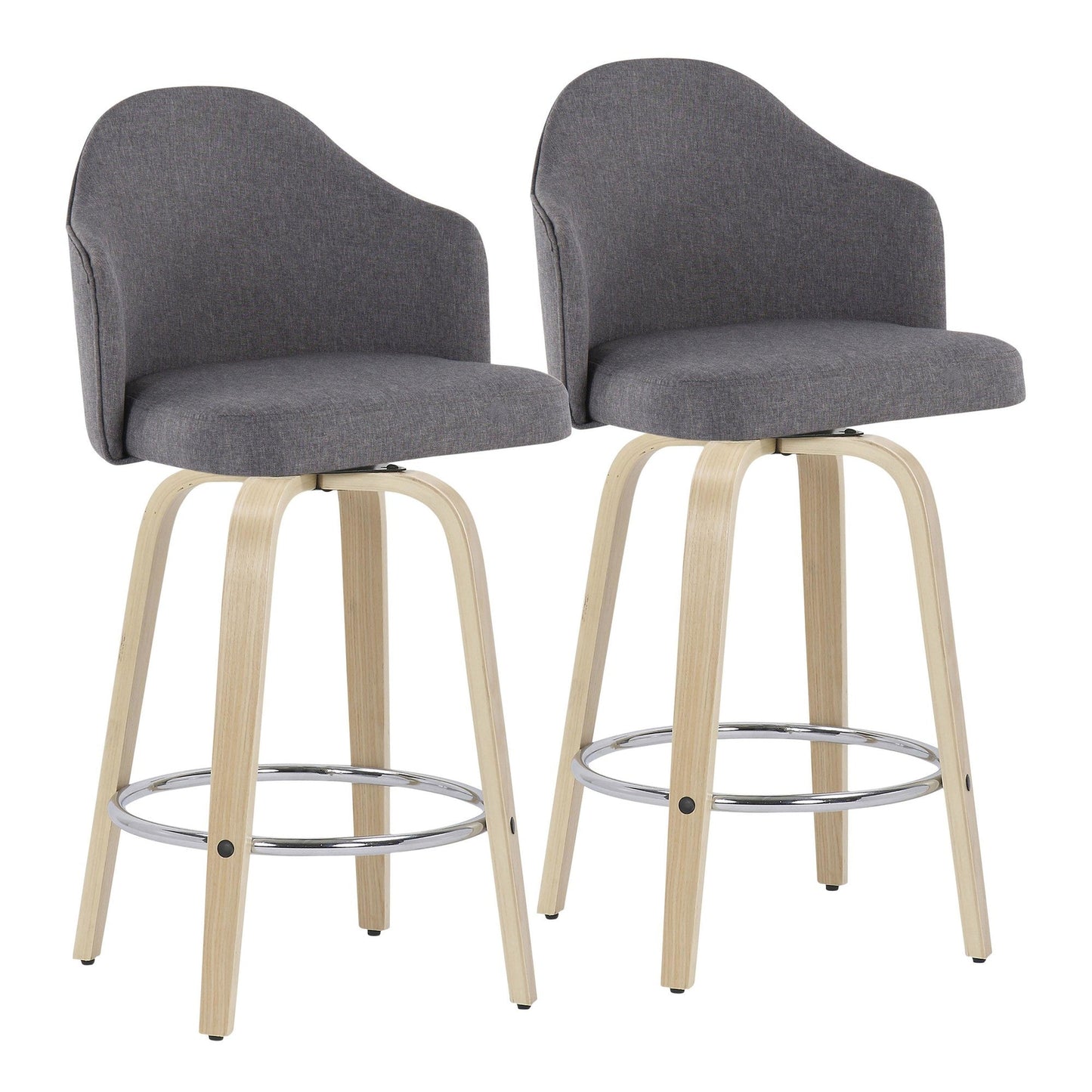 Majestic Office Furniture 26" Fixed-Height Counter Stool - Set of 2
