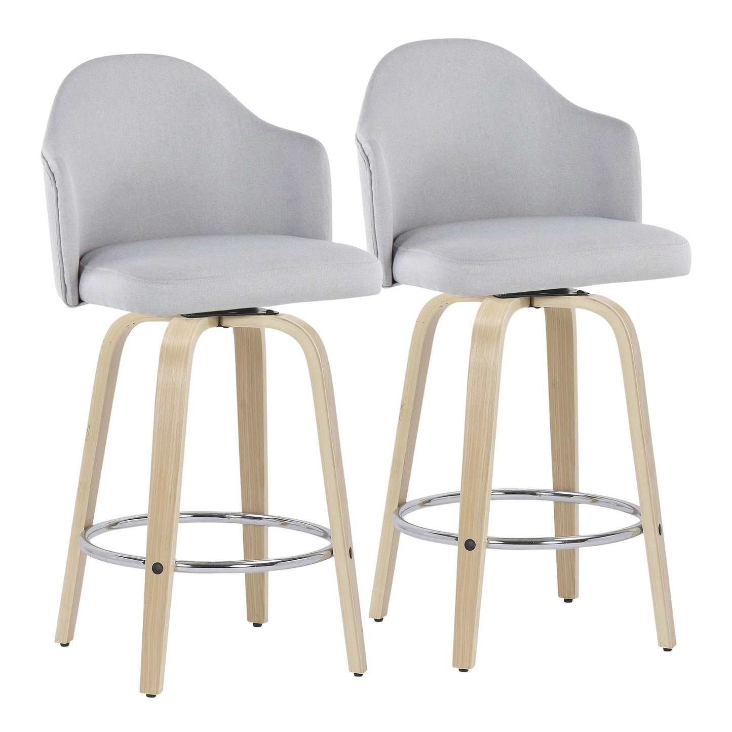 Majestic Office Furniture 26" Fixed-Height Counter Stool - Set of 2