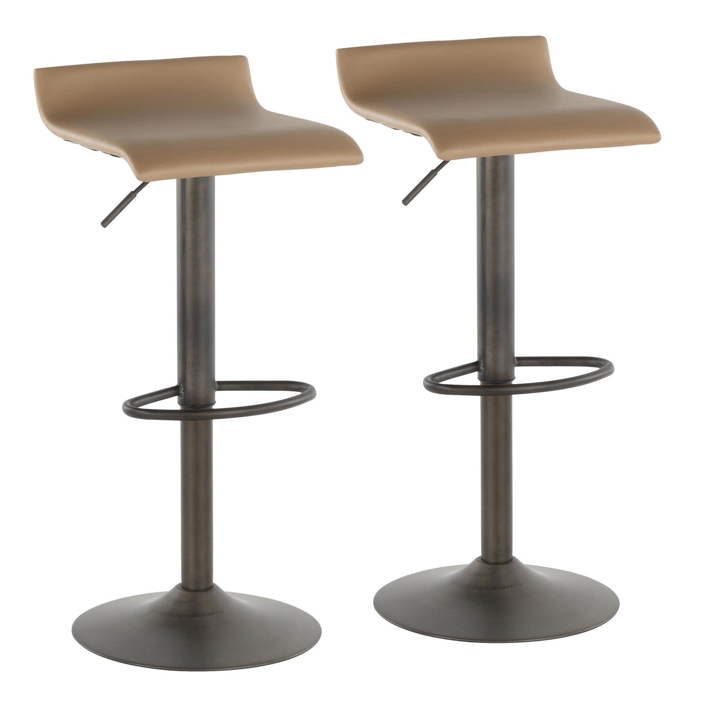 Majestic Office Furniture Adjustable Barstool - Set of 2