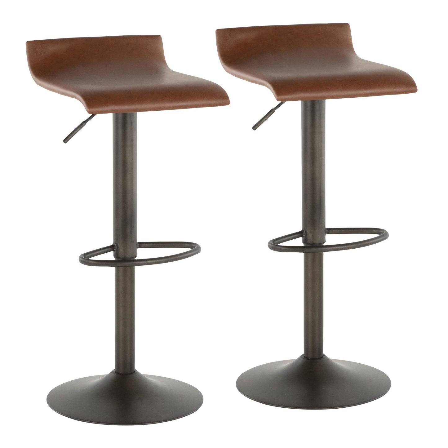 Majestic Office Furniture Adjustable Barstool - Set of 2