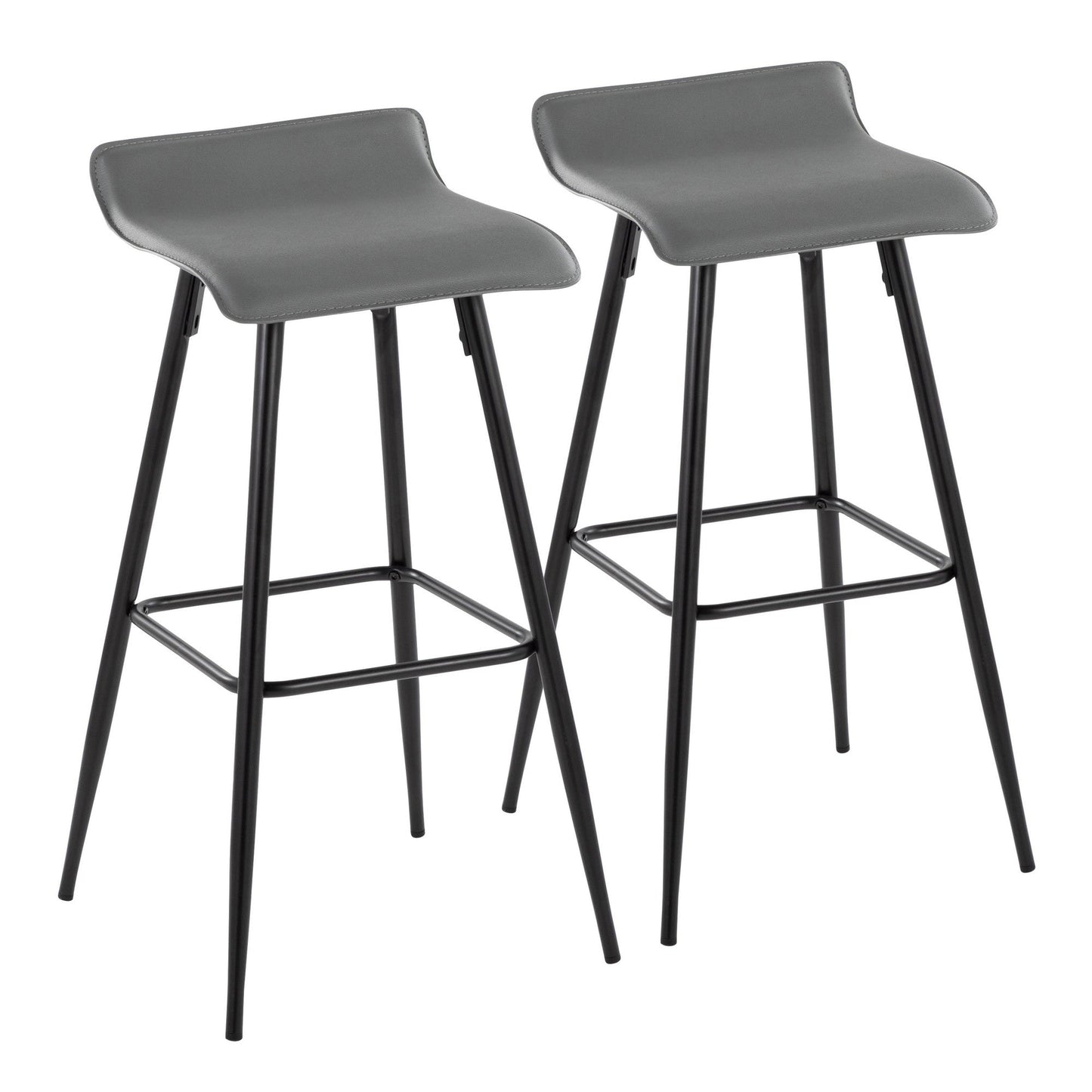 Majestic Office Furniture 30" Fixed-Height Barstool - Set of 2