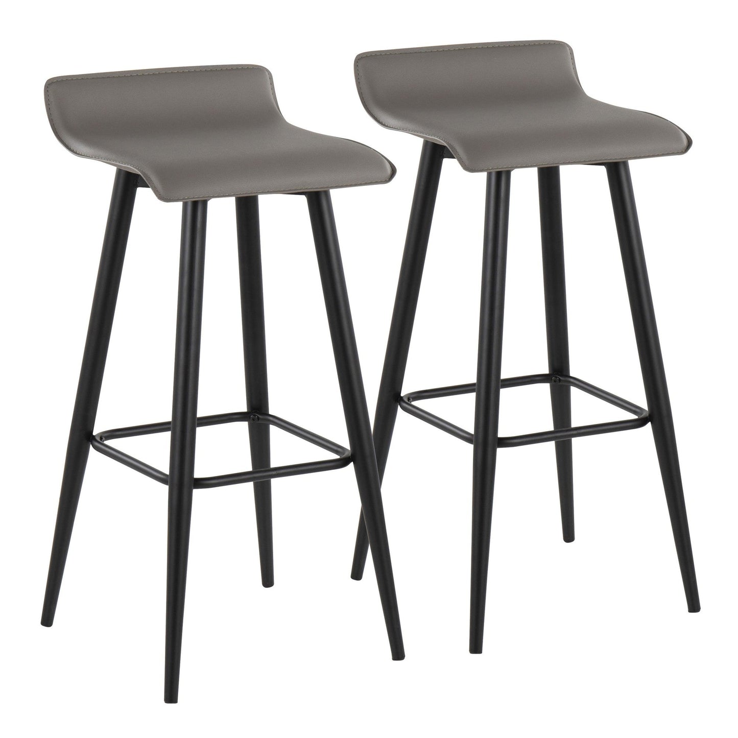 Majestic Office Furniture 30" Fixed-Height Barstool - Set of 2