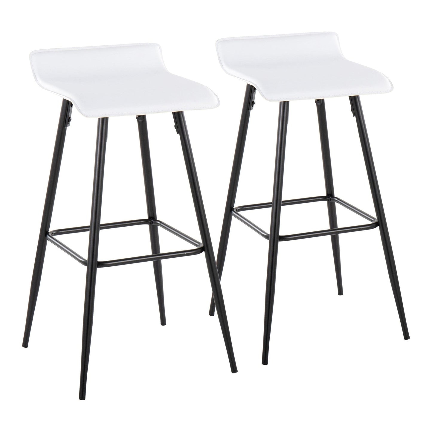 Majestic Office Furniture 30" Fixed-Height Barstool - Set of 2