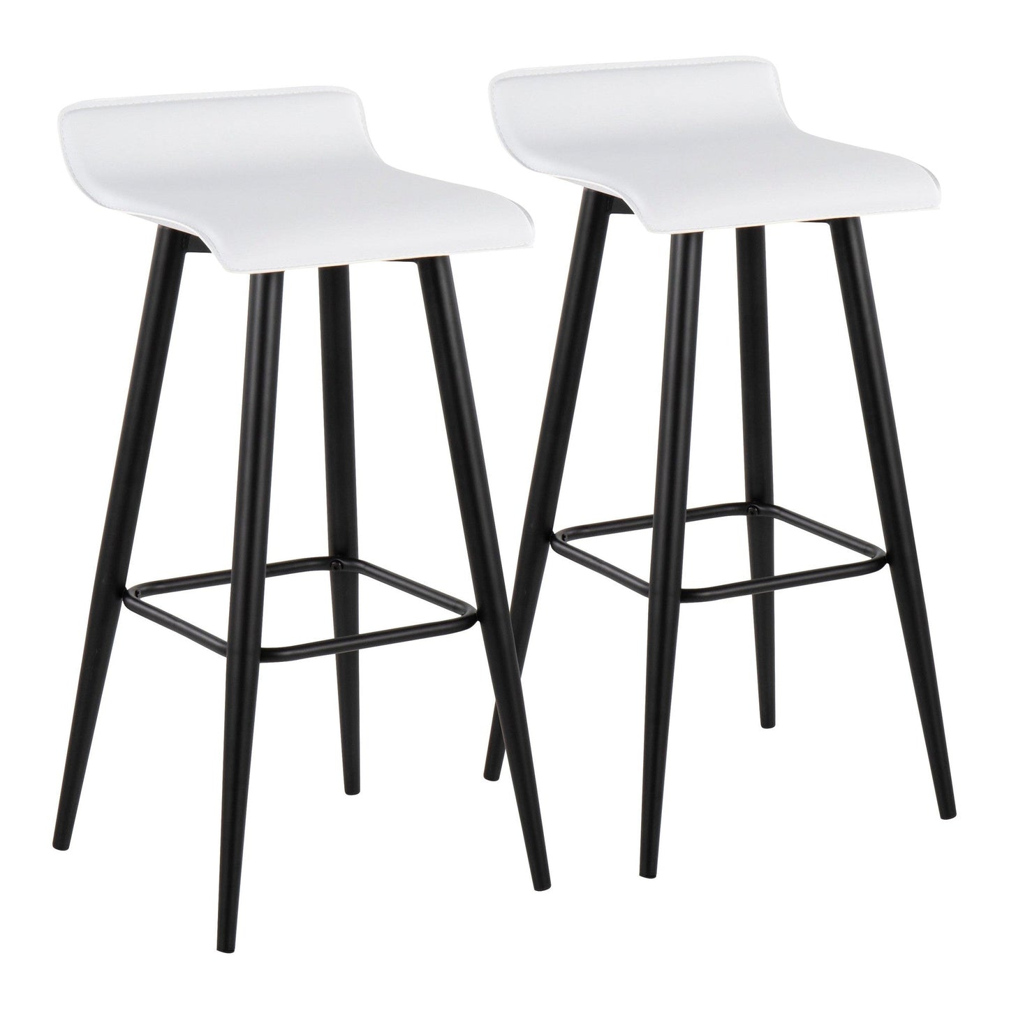 Majestic Office Furniture 30" Fixed-Height Barstool - Set of 2